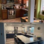 kitchen reno before and after 1 - RPK Construction LLC