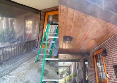 porch roof before and after