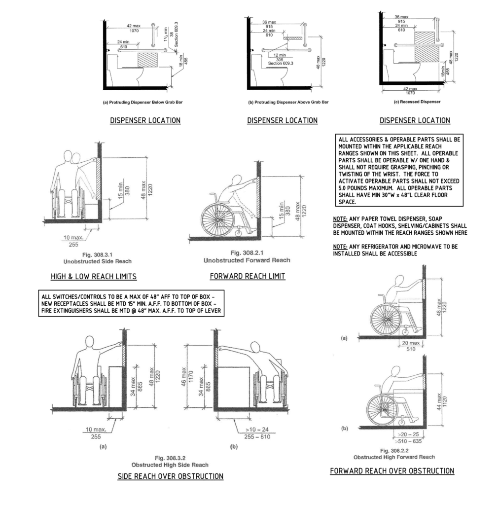 ADA-Compliant bathroom drawing