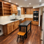 Wood Cabinet Breakfast Bar Kitchen Wyndmoor PA - RPK Construction LLC