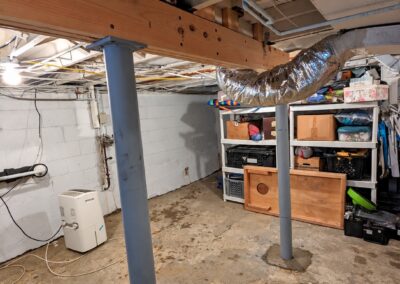 basement drop beam and steel columns - RPK Construction LLC