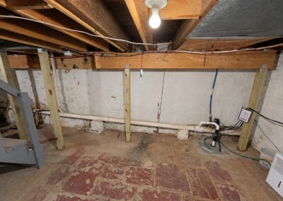basement timber support line - RPK Construction LLC