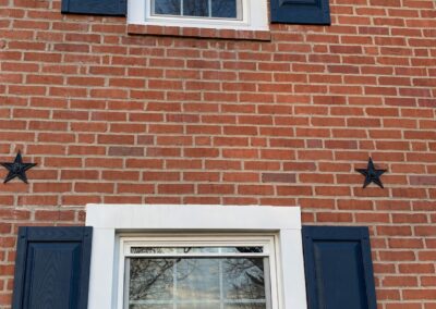 brick wall tie anchors above window - RPK Construction LLC