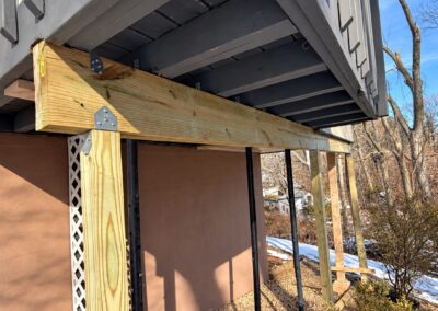 deck support beam and post replacement - RPK Construction LLC