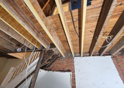 sistered floor joists and hangers - RPK Construction LLC