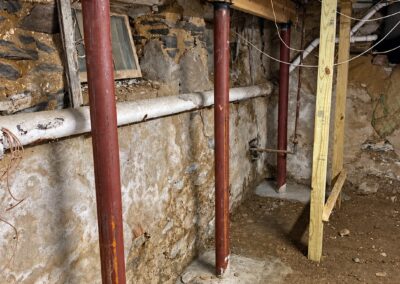 stone foundation interior support line - RPK Construction LLC